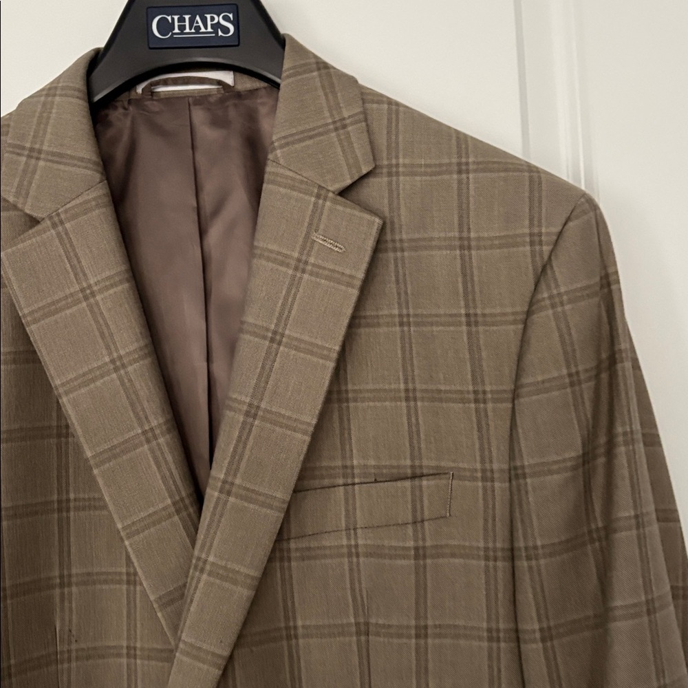 Chaps Men's Blazer Trio - Beige, Charcoal, and Black - Picture 2 of 4